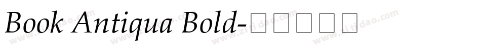 Book Antiqua Bold字体转换